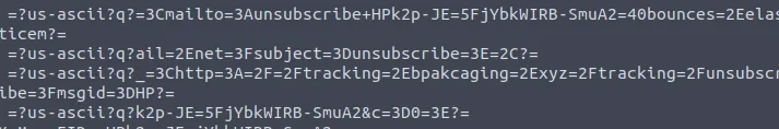 List-Unsubscribe header showing elasticemail