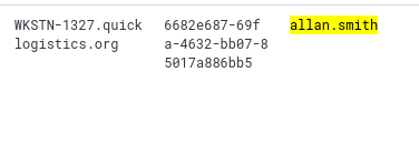 WKSTN-1327 as the lateral movement target