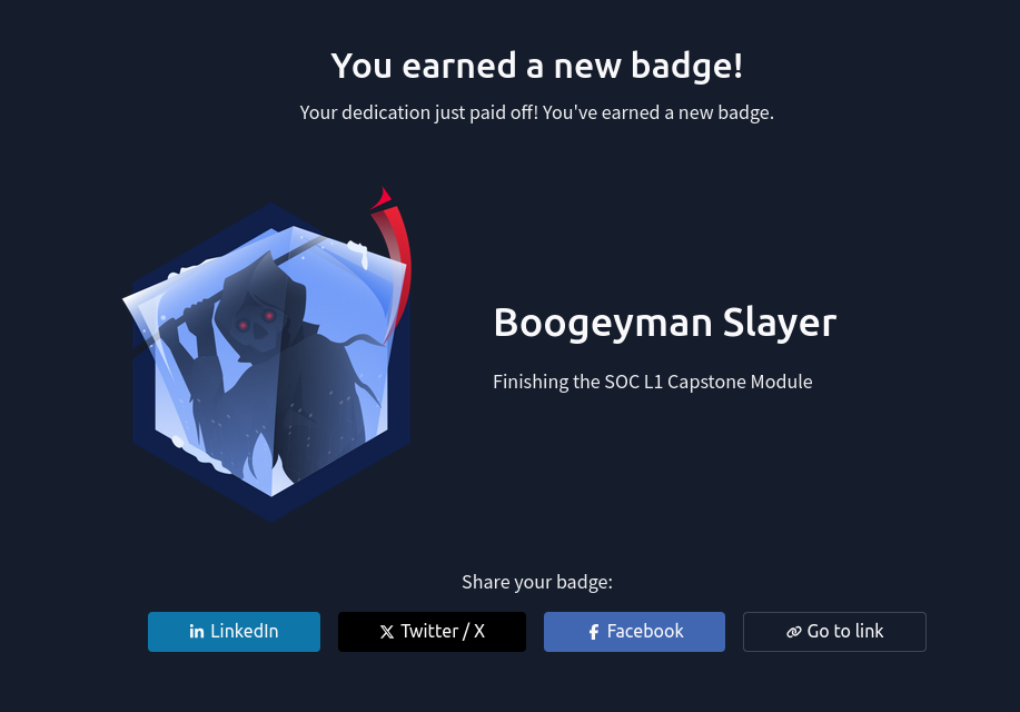 final log confirming ransomware download