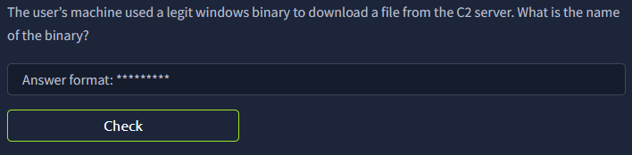Kibana log entry for 192.166.65.54 showing bitsadmin user agent