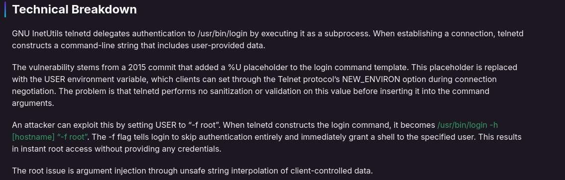 CVE article confirming CVE-2026-24061