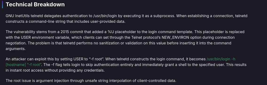 CVE article confirming CVE-2026-24061