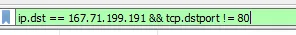 network connection filter showing final.exe WebSocket on port 8080